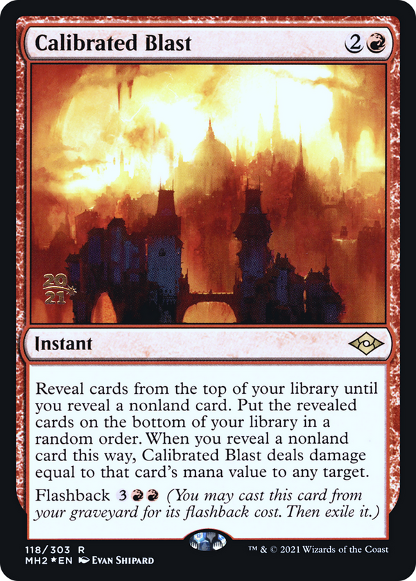 Calibrated Blast (PRE-118) - Modern Horizons 2 Promos Foil
