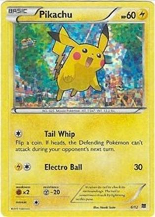 Pikachu - 6/12/12  - Holofoil McDonalds Promos 2015 - Promo