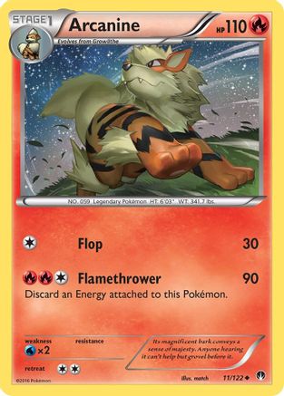Arcanine 011  XY  BREAKpoint - Uncommon