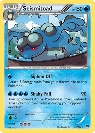 Seismitoad 035  XY  BREAKpoint - Rare