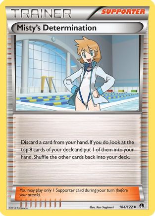 Misty's Determination 104  XY  BREAKpoint - Uncommon