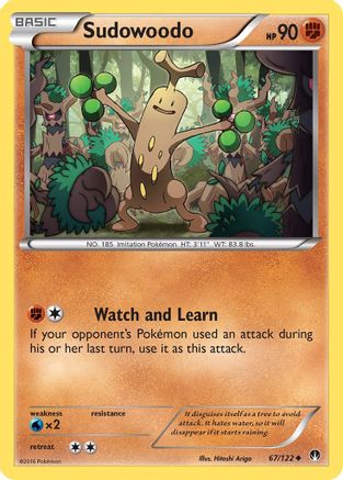 Sudowoodo 067  XY  BREAKpoint - Uncommon