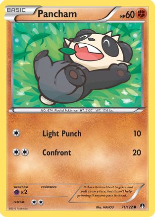 Pancham 071  - Reverse Holofoil XY  BREAKpoint - Common