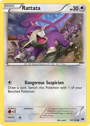 Rattata 087  XY  BREAKpoint - Common