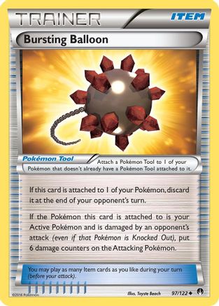 Bursting Balloon 097  XY  BREAKpoint - Uncommon