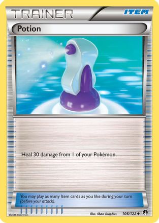 Potion 106  - Reverse Holofoil XY  BREAKpoint - Uncommon