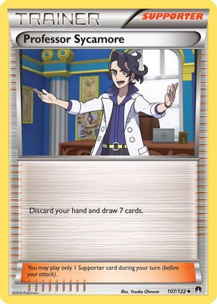 Professor Sycamore 107  - Reverse Holofoil XY  BREAKpoint - Uncommon