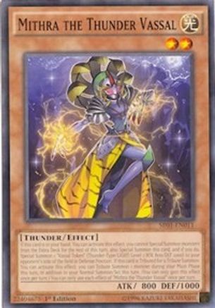 Mithra the Thunder Vassal (SR01-EN011) - Structure Deck: Emperor of Darkness Unlimited