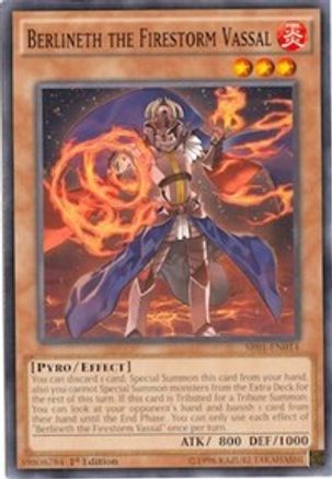 Berlineth the Firestorm Vassal (SR01-EN014) - Structure Deck: Emperor of Darkness 1st Edition