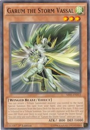 Garum the Storm Vassal (SR01-EN015) - Structure Deck: Emperor of Darkness 1st Edition