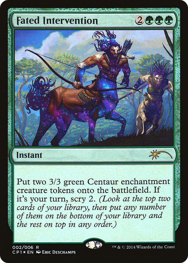 Fated Intervention (UMP-002) - Magic 2015 Clash Pack Foil