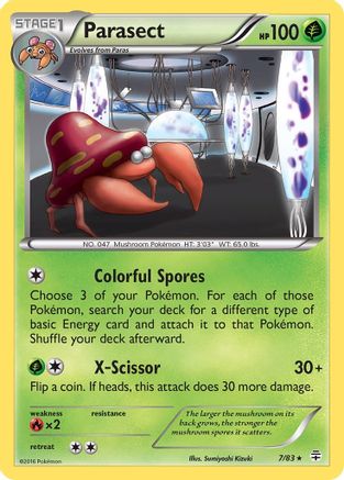 Parasect/83  - Reverse Holofoil Generations - Rare