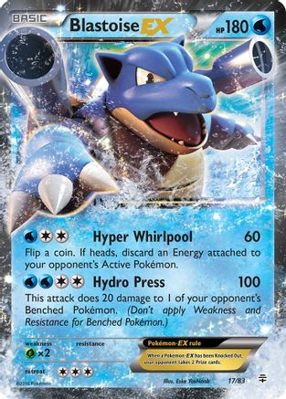Blastoise EX 017  - Holofoil Generations - Ultra Rare
