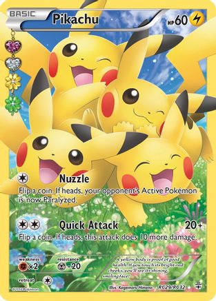 Pikachu (Full Art) RC29  - Holofoil Generations Radiant Collection - Ultra Rare
