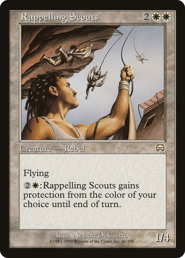 Rappelling Scouts (MMQ-041) - Mercadian Masques Foil