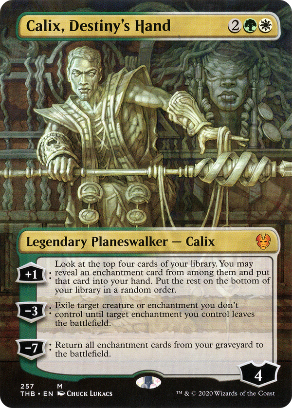 Calix, Destiny's Hand (Borderless) (THB-257) - Theros Beyond Death Foil