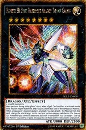 Number 38: Hope Harbinger Dragon Titanic Galaxy (PGL3-EN008) - Premium Gold: Infinite Gold 1st Edition