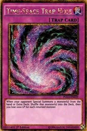 Time-Space Trap Hole (PGL3-EN039) - Premium Gold: Infinite Gold 1st Edition