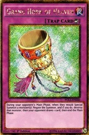 Grand Horn of Heaven (PGL3-EN040) - Premium Gold: Infinite Gold 1st Edition
