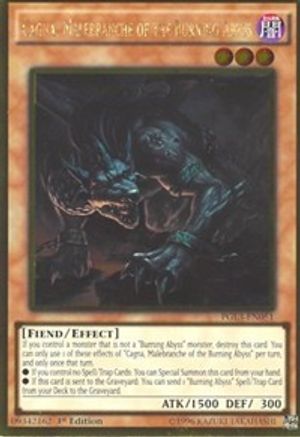 Cagna, Malebranche of the Burning Abyss (PGL3-EN051) - Premium Gold: Infinite Gold 1st Edition