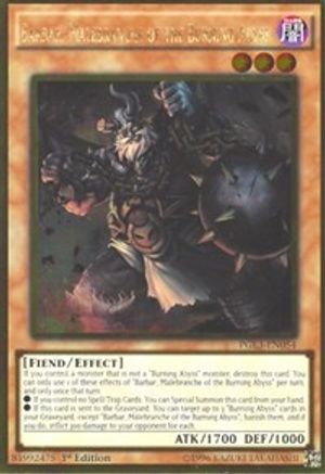 Barbar, Malebranche of the Burning Abyss (PGL3-EN054) - Premium Gold: Infinite Gold 1st Edition