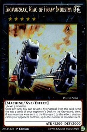 Digvorzhak, King of Heavy Industry (PGL3-EN064) - Premium Gold: Infinite Gold 1st Edition