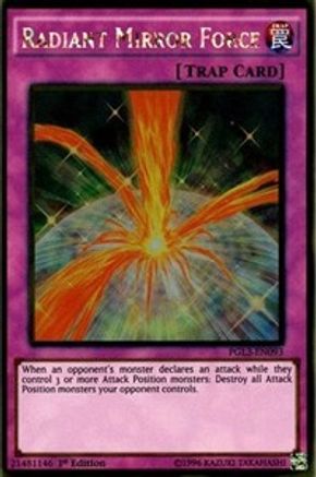 Radiant Mirror Force (PGL3-EN093) - Premium Gold: Infinite Gold 1st Edition