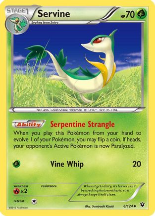 Servine 006  - Reverse Holofoil XY  Fates Collide - Uncommon