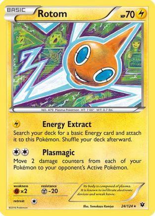 Rotom 024  - Reverse Holofoil XY  Fates Collide - Rare