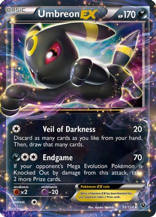 Umbreon EX 055  - Holofoil XY  Fates Collide - Ultra Rare