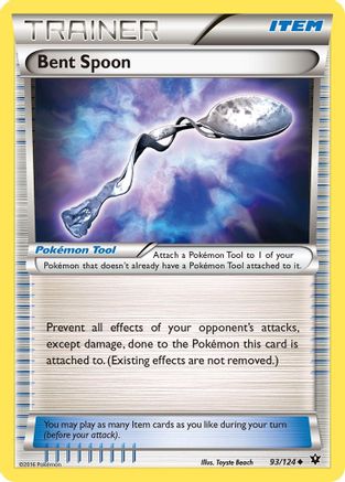 Bent Spoon  - Reverse Holofoil XY  Fates Collide - Uncommon
