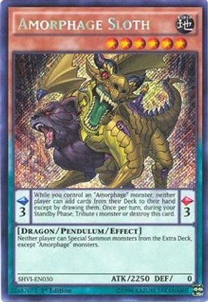 Amorphage Sloth (SHVI-EN030) - Shining Victories 1st Edition