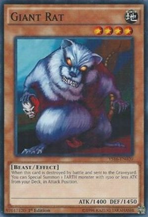 Giant Rat (YS16-EN020) - Starter Deck: Yuya 1st Edition