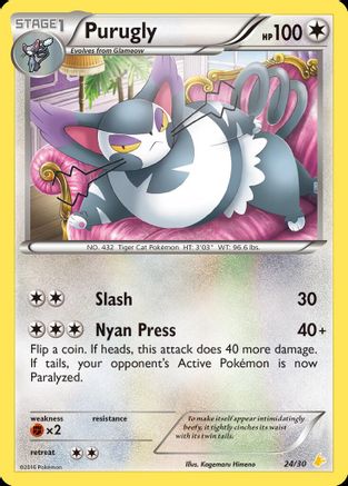 Purugly (24)  XY Trainer Kit Pikachu Libre & Suicune - Common