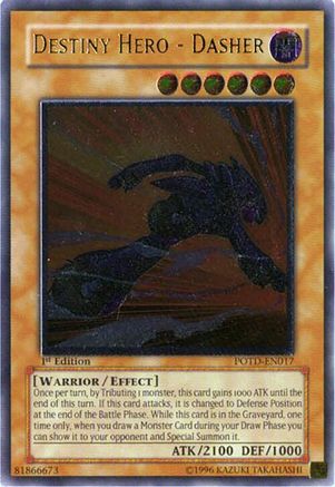Destiny Hero - Dasher (UTR) (POTD-EN017) - Power of the Duelist Unlimited