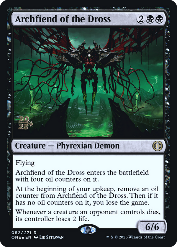 Archfiend of the Dross (PRE-082) - Phyrexia: All Will Be One Promos Foil