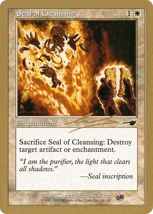 Seal of Cleansing - 2000 Nicolas Labarre (NMS) (SB) (WCD-) - World Championship Decks 2000