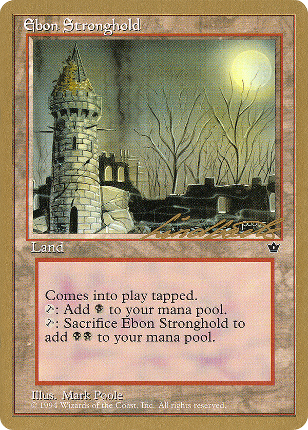 Ebon Stronghold - 1996 Leon Lindback (FEM) (WCD-) - Pro Tour Collector Set