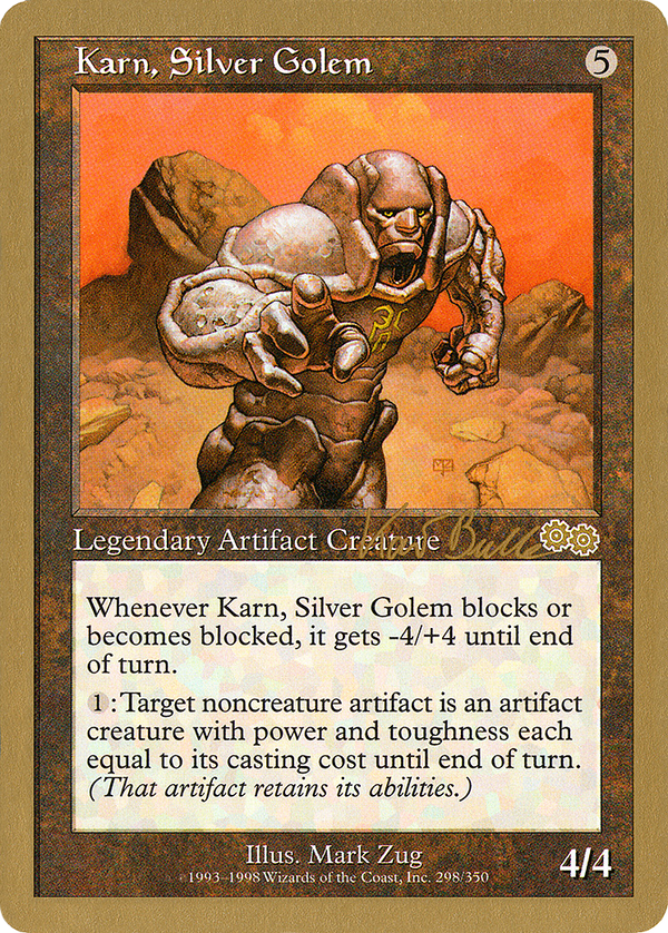 Karn, Silver Golem - 1999 Kai Budde (USG) (WCD-) - World Championship Decks 1999