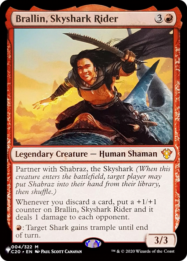 Brallin, Skyshark Rider (LIST-004/322) - The List