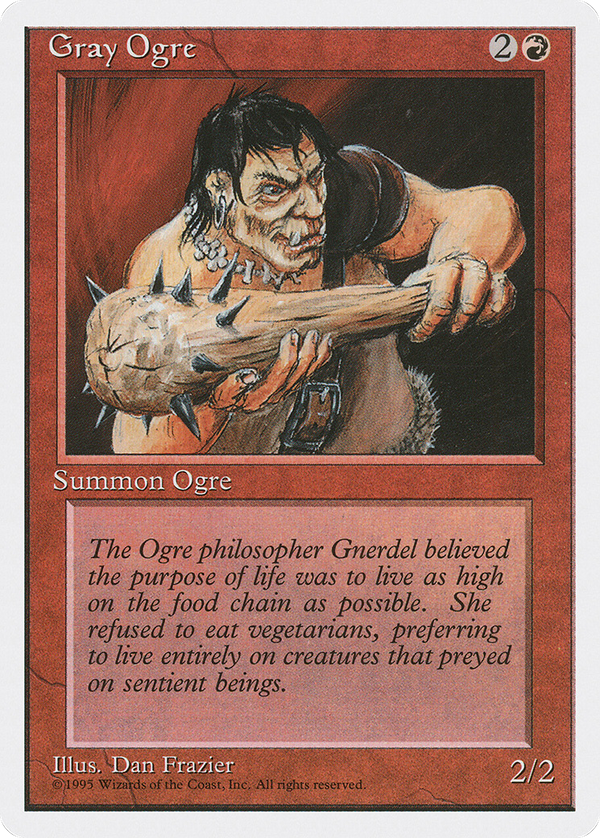 Gray Ogre (4ED-) - Fourth Edition