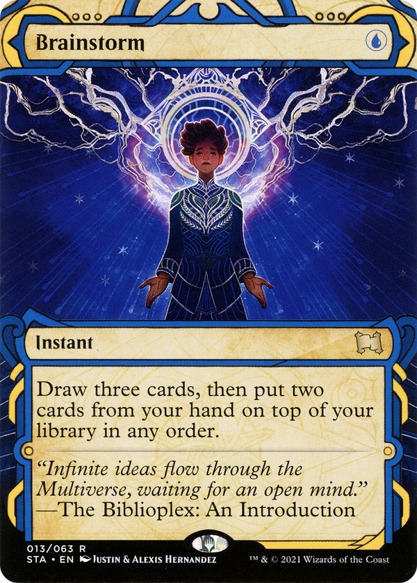 Brainstorm (STA-013) - Strixhaven Mystical Archive: (Showcase) (Borderless)