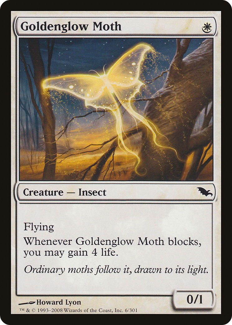 Goldenglow Moth (SHM-006) - Shadowmoor Foil