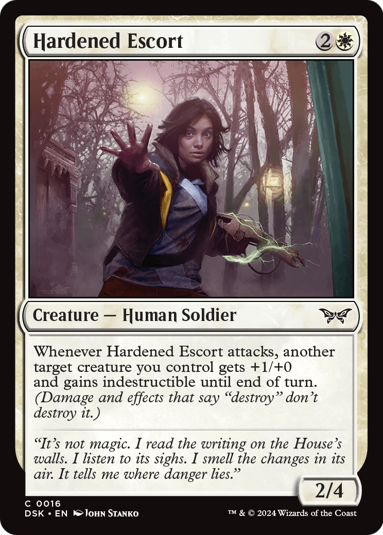 Hardened Escort (DSK-016) - Duskmourn: House of Horror
