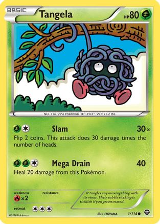 Tangela 001  XY  Steam Siege - Common