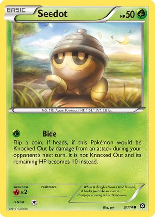 Seedot 009  XY  Steam Siege - Common