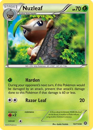Nuzleaf 010  XY  Steam Siege - Uncommon