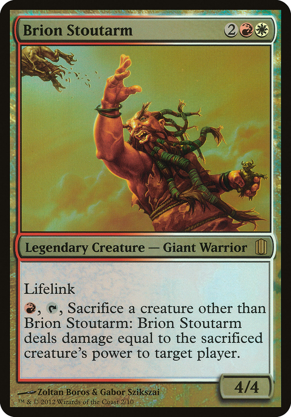 Brion Stoutarm (Commander's Arsenal) (OVER-) - Commander's Arsenal Oversized Foil