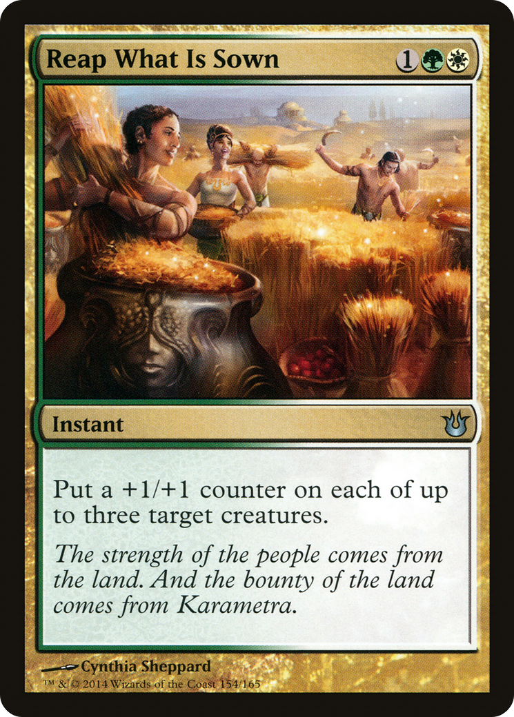 Reap What Is Sown (BNG-154) - Born of the Gods Foil