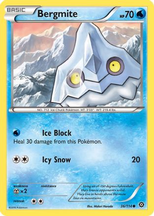 Bergmite 036  XY  Steam Siege - Common